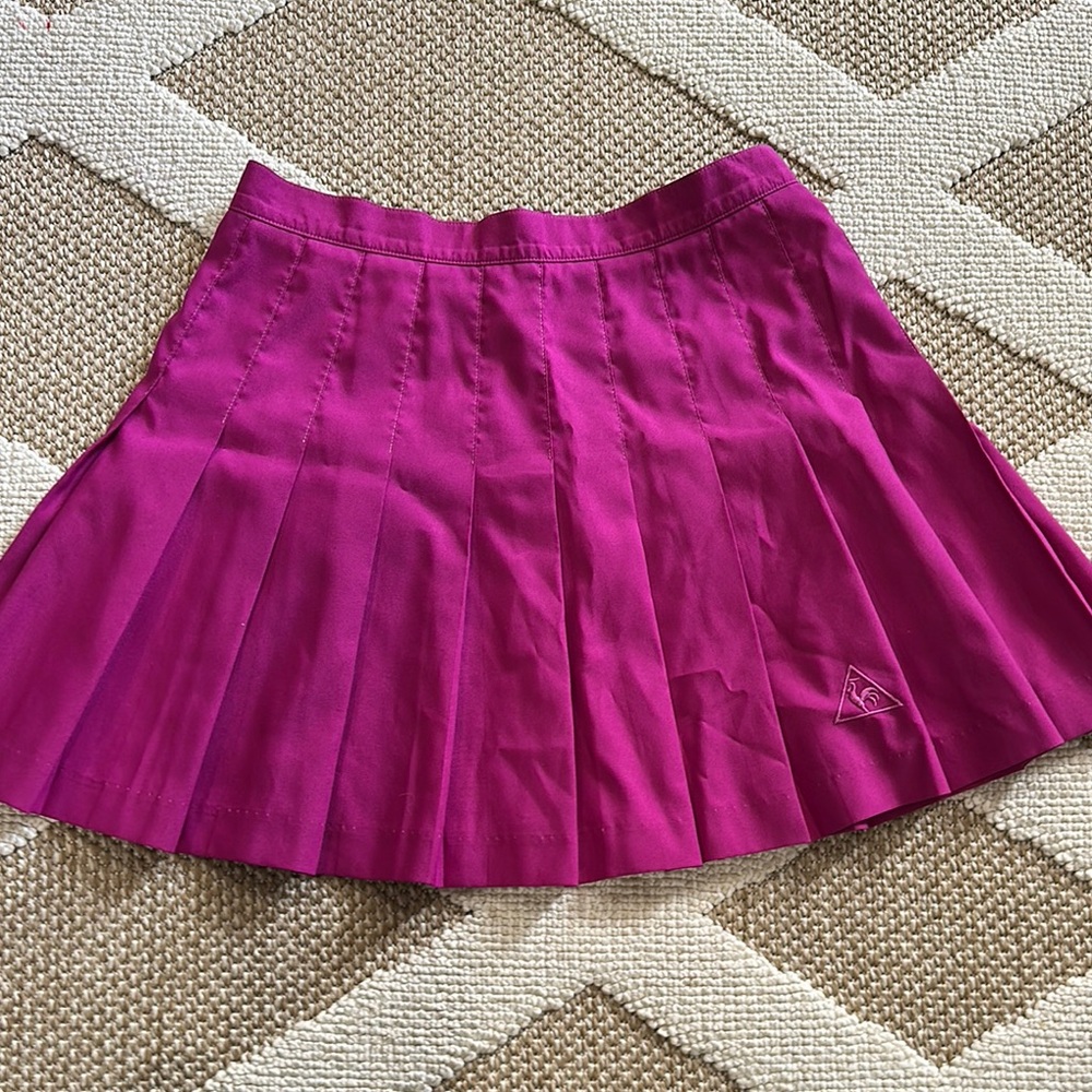 Le Coq Sportif Women's Pink Pleated Skirt